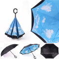 23 Inch Holdfree Double Double Straight Bar Long Handle Umbrella